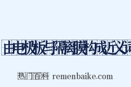 由电极板与隔离膜构成近义词是什么意思的图片